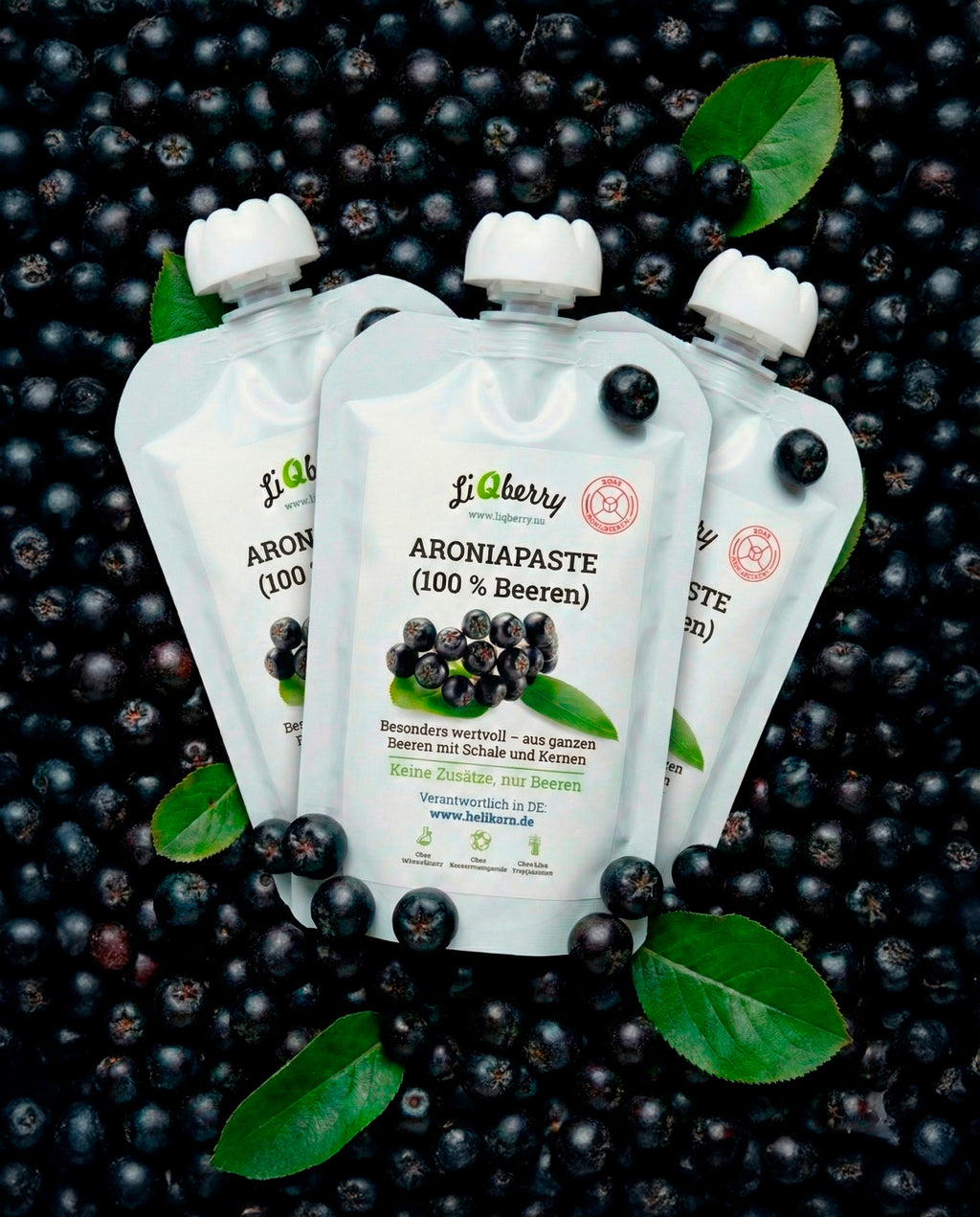 Aroniapaste (100% Beeren) | LiQberry, 3 x 100g