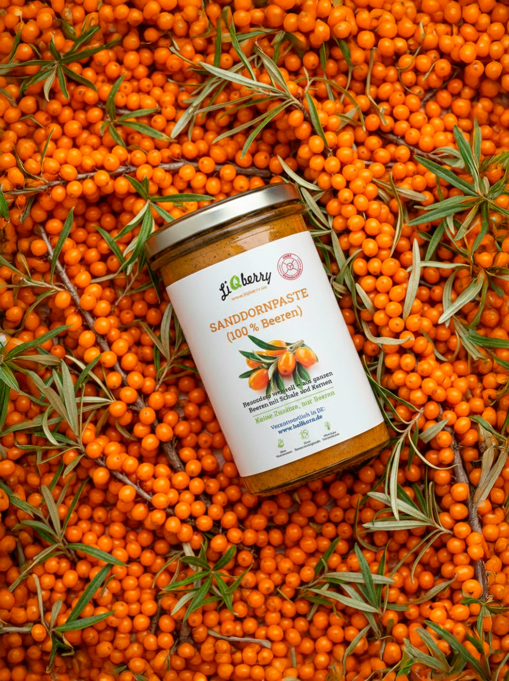 Sanddornpaste (100% Beeren) | LiQberry, 545g