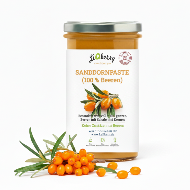 Sanddornpaste (100% Beeren) | LiQberry, 545g