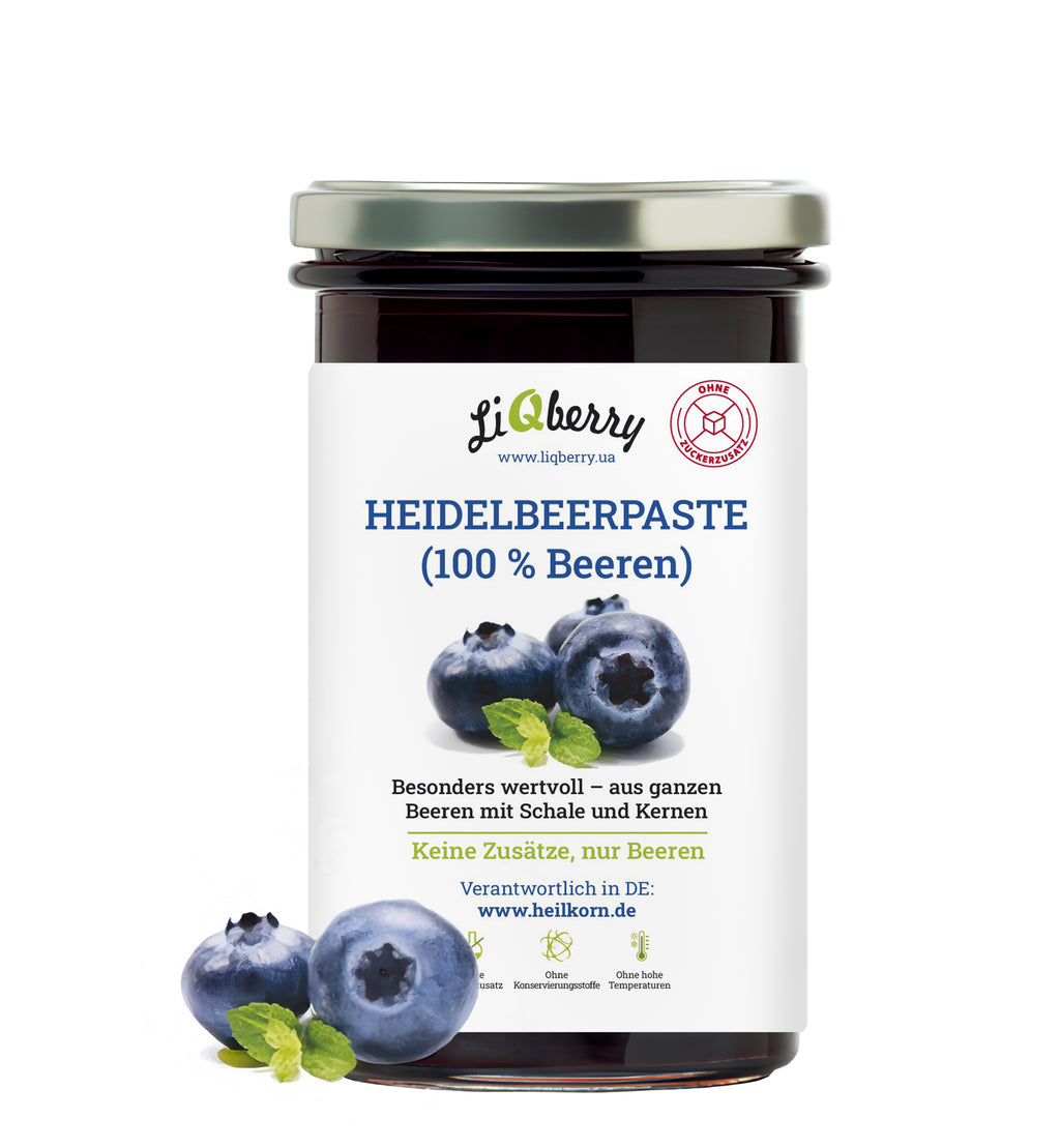Heidelbeerpaste (100% Beeren) | LiQberry, 545g