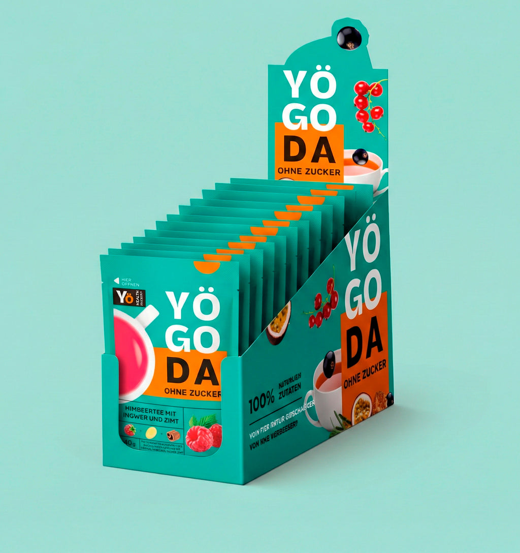 HIMBEERE – Beerentee-Konzentrat (Aufgusskonzentrat) OHNE ZUCKER 40 g | YÖGODA