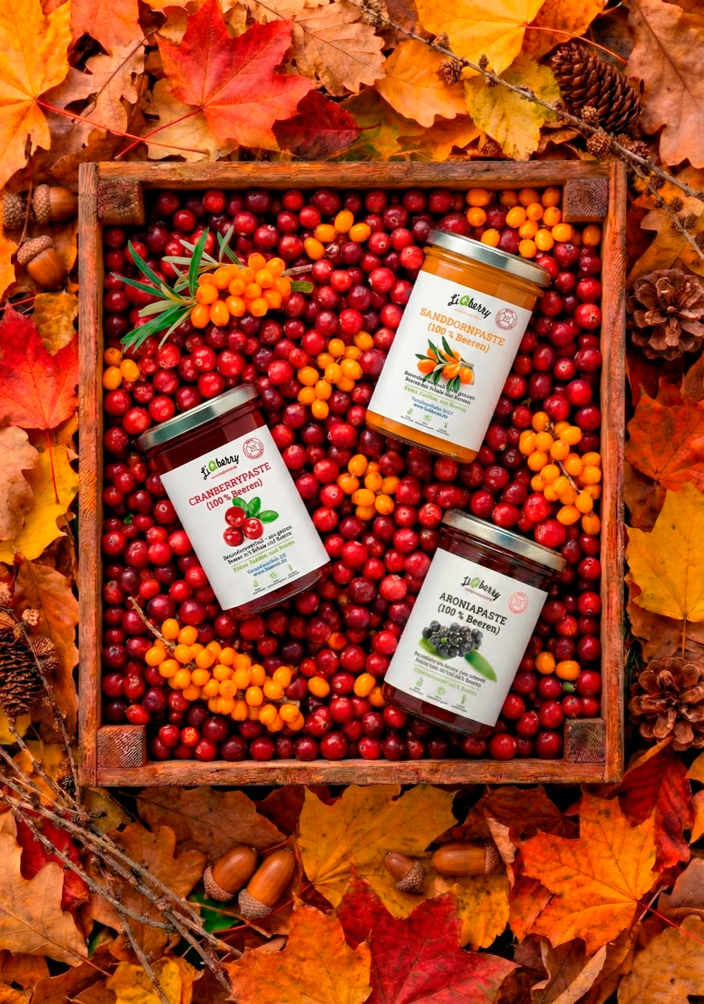 Set „Wetterfest“ (Herbst Vorrat) | LiQberry, 3 x 545g