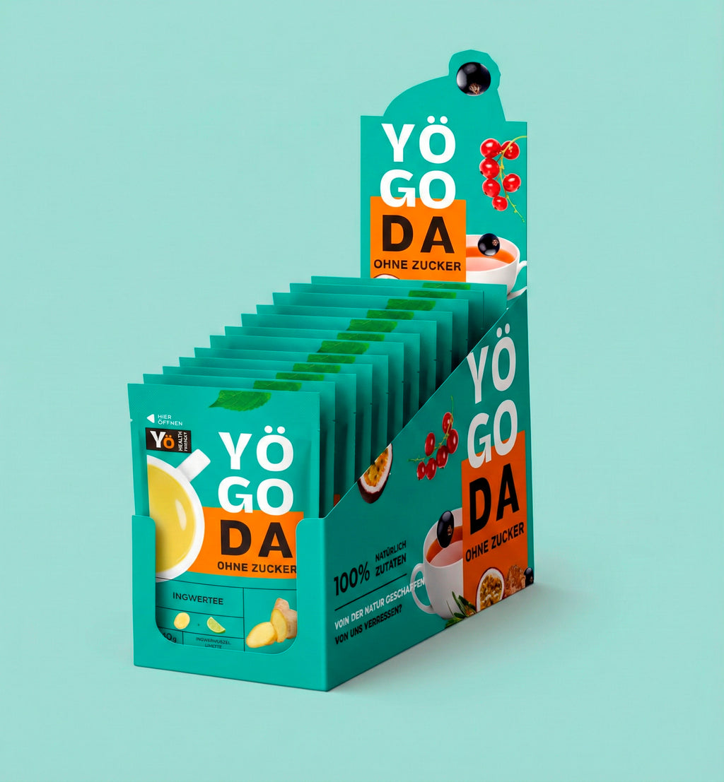INGWER-LIMETTEN-MIX – Beerentee-Konzentrat (Aufgusskonzentrat) OHNE ZUCKER 40 g | YÖGODA