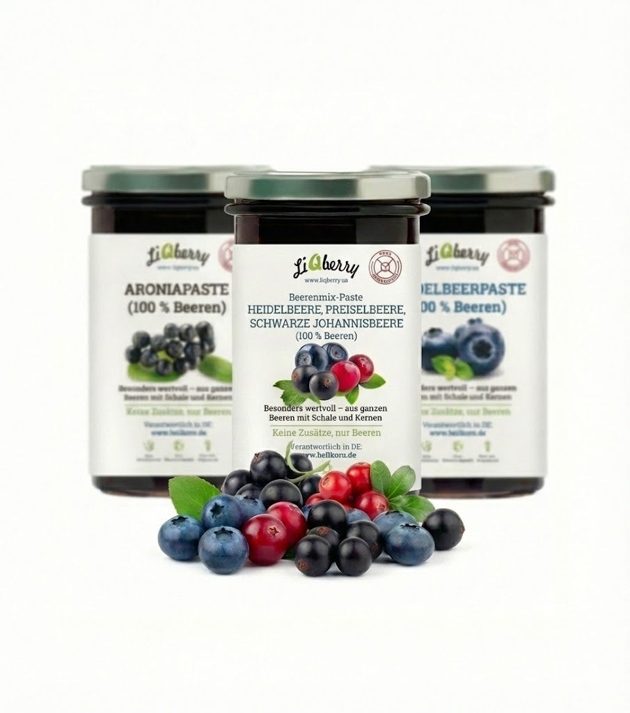 Set „Klarer Kopf“ (Herbst Vorrat) | LiQberry, 3 x 545g