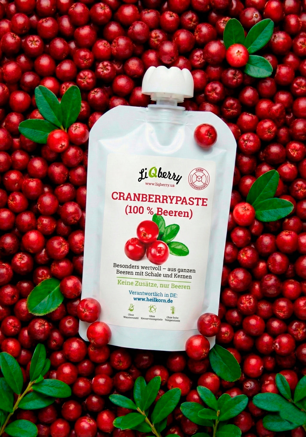 Cranberrypaste (100% Beeren) | LiQberry, 100g