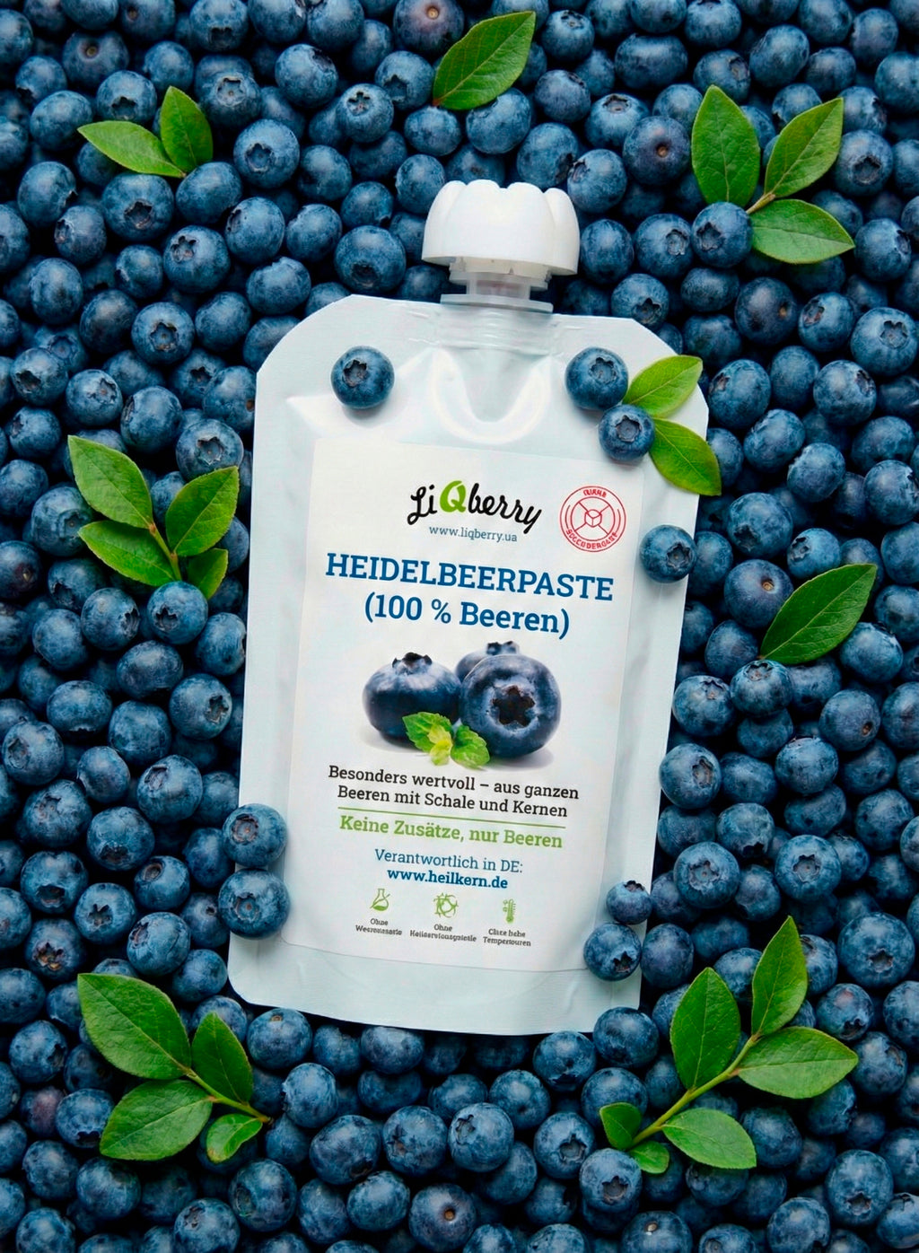 Heidelbeerpaste (100% Beeren) | LiQberry, 100g
