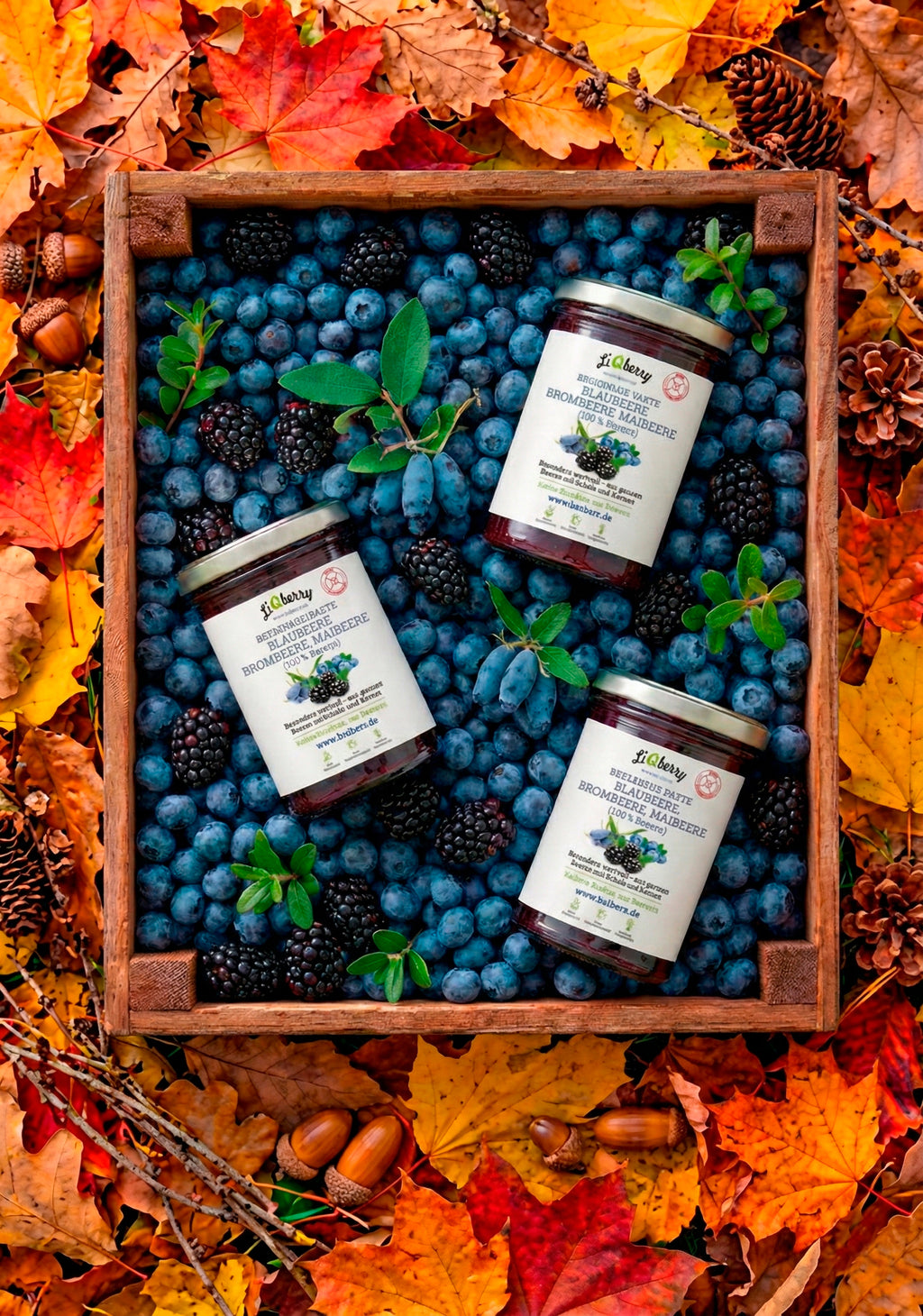 Set „Klarer Kopf“ (Herbst Vorrat) | LiQberry, 3 x 545g