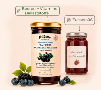 LiqBerry Beerenpaste Glas