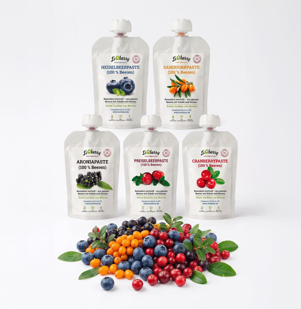 5er-PROBIERPAKET Beeren-Paste 5x100g | LiQberry