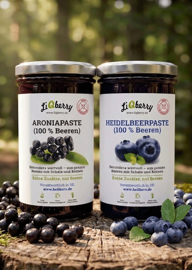 Set „Aronia & Heidelbeere – Für Senioren" | LiQberry, 2 x 545g