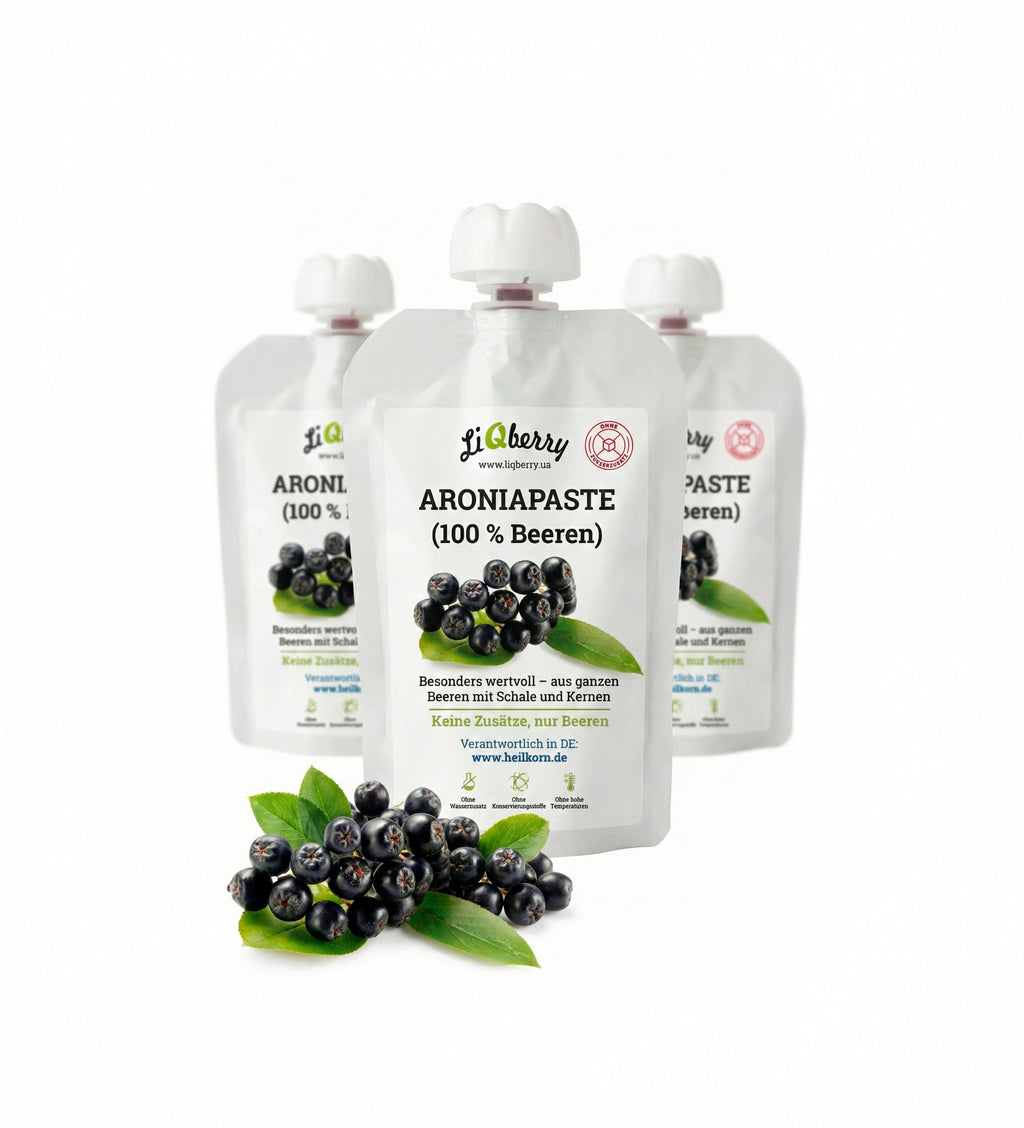 Aroniapaste (100% Beeren) | LiQberry, 3 x 100g